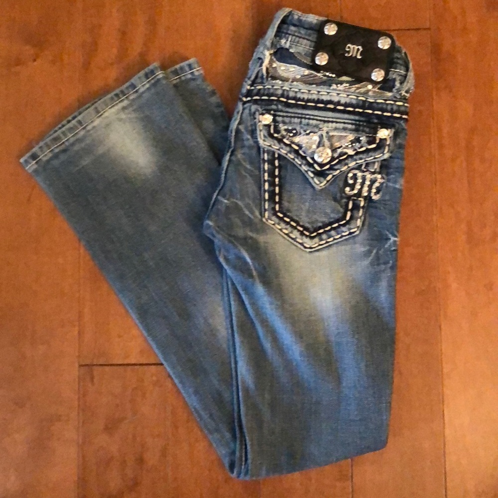 Miss Me Jeans with Rhinestones & Sequins